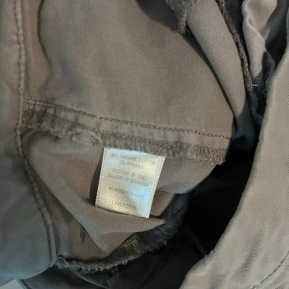 Garnet Hill Organic Cotton Straight Leg Khaki Chino Pant Grey 12 - Picture 9 of 10